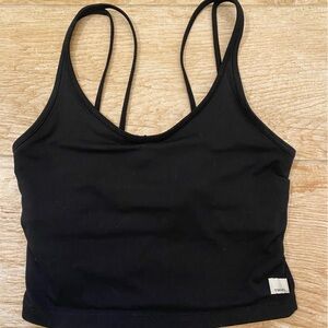 Vuori Double Strap Black Tank Top
